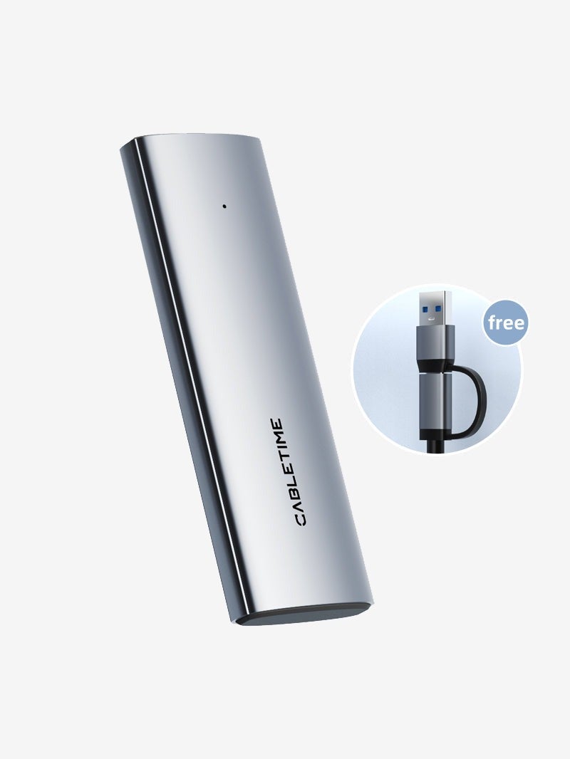 CABLETIME USB 3.1 TYPE-C TO NVME M.2 SSD PCIE ENCLOSURE - Image 1